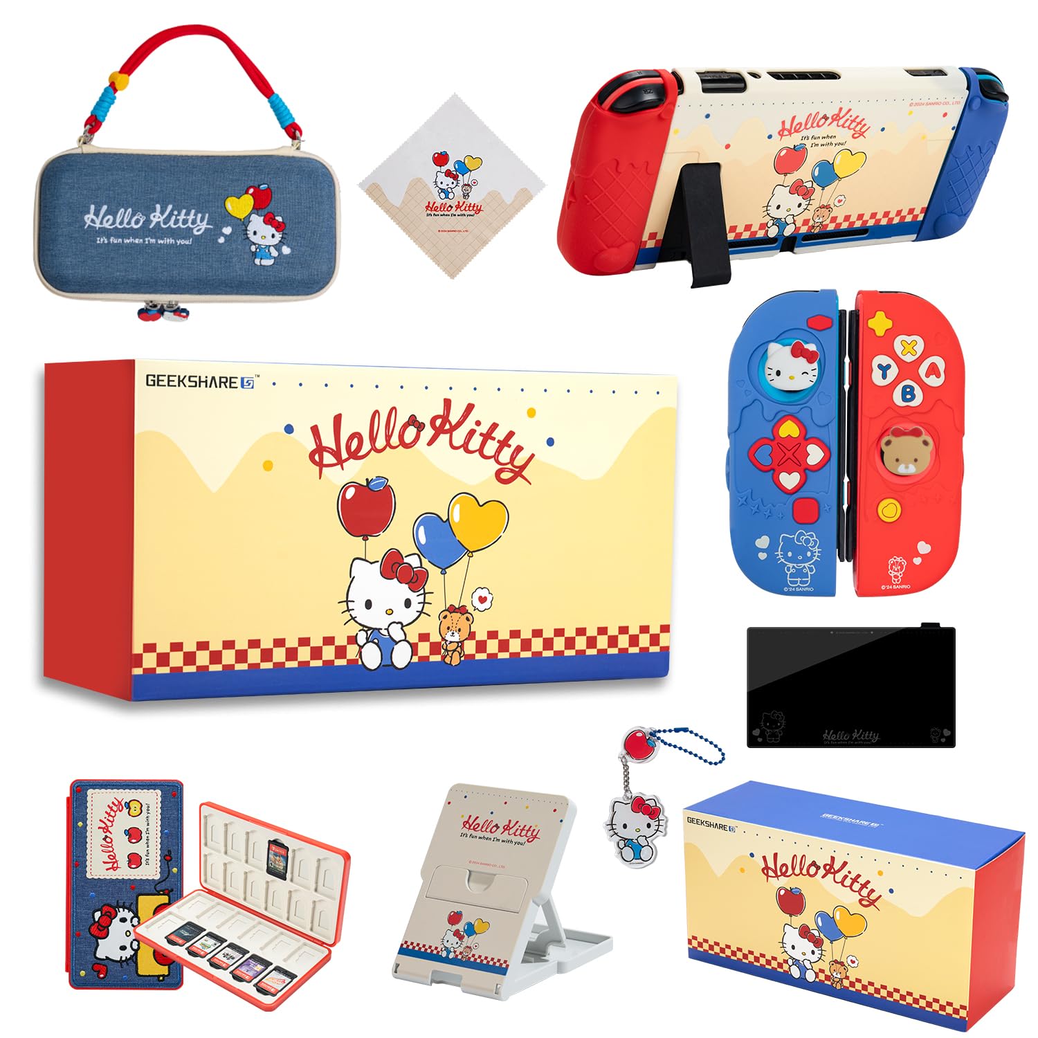 Kuitmor Switch Protective Case Set Storage Console Game Card Screen and Analog Stick A Great Gift for and Game Lovers 10-Piece (Includes Box, Cover,
Kuitmor Switch Protective Case Set Storage Console Game Card Screen and Analog Stick A Great Gift for and Game Lovers 10-Piece (Includes Box, Cover,