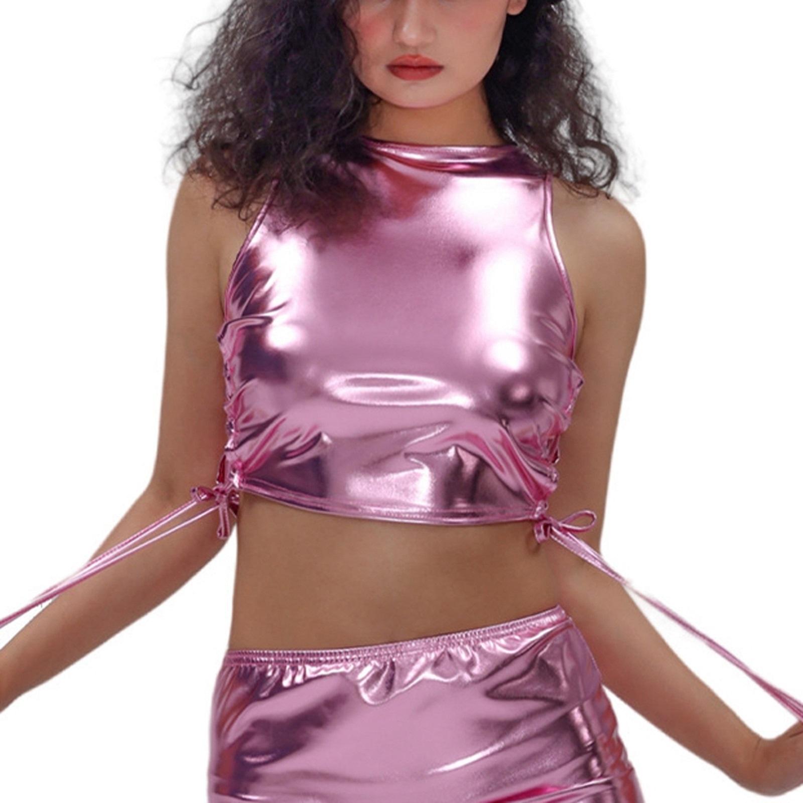 Женский жилет без рукавов из кожи с золотой фольгой, костюм для вечеринки и сценического выступления M розовый
Женский жилет без рукавов из кожи с золотой фольгой, костюм для вечеринки и сценического выступления M розовый