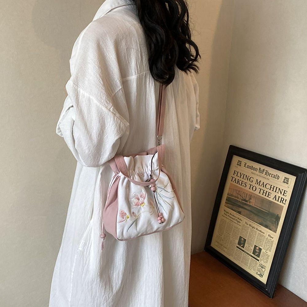 Flower Embroidery Drawstring Bucket Bag Ethnic Style Printed Shoulder Bag Daily розовый
Flower Embroidery Drawstring Bucket Bag Ethnic Style Printed Shoulder Bag Daily розовый