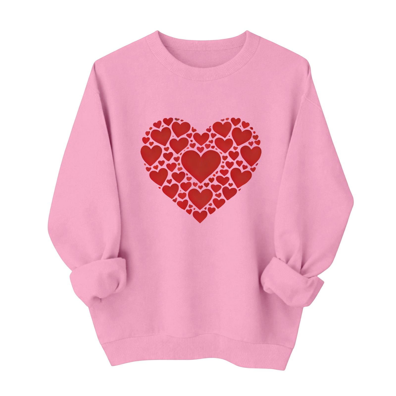Valentines Sweatshirts For Women Love Heart Graphic Pullover R-neck Long Sleeve Tops Valentine s Day Sweatshirt XL винний
Valentines Sweatshirts For Women Love Heart Graphic Pullover R-neck Long Sleeve Tops Valentine s Day Sweatshirt XL винний