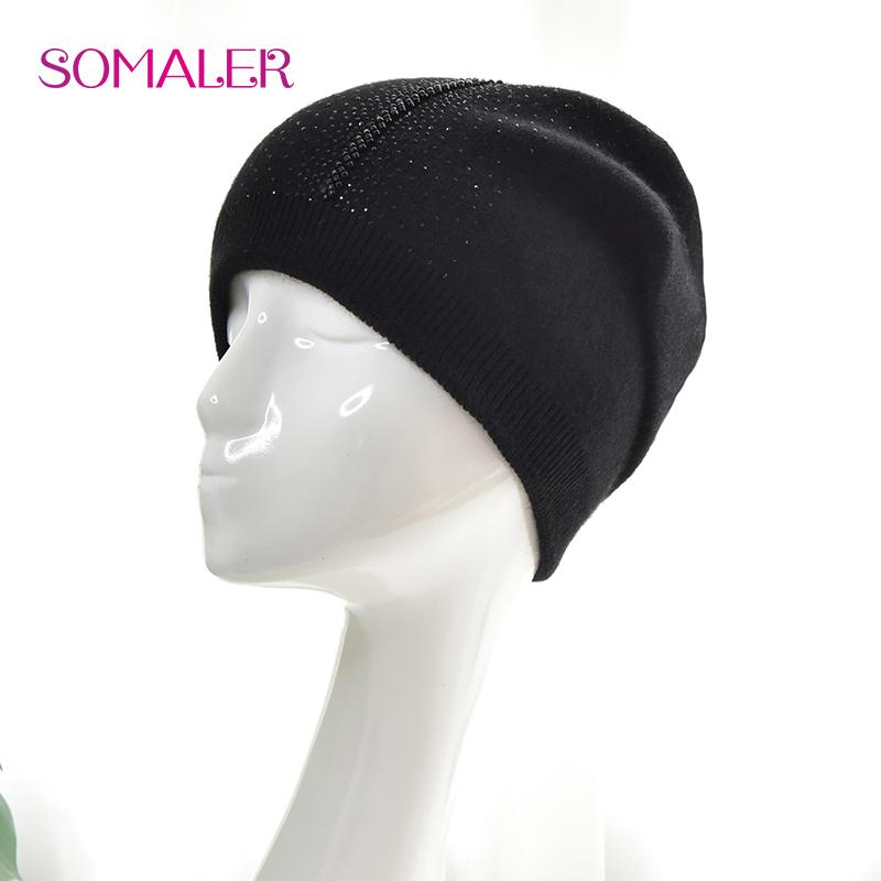 SOMALER Зимняя шапка-бини для женщин, высококачественные вязаные шерстяные шапки-бини со стразами, толстые, теплые, двухслойные, уличные шапки-боне One Size чёрный
SOMALER Зимняя шапка-бини для женщин, высококачественные вязаные шерстяные шапки-бини со стразами, толстые, теплые, двухслойные, уличные шапки-боне One Size чёрный