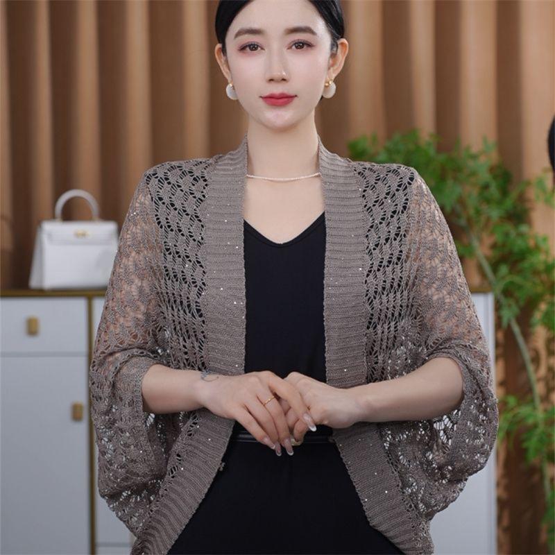 Women s Hollow Knitted Cardigan Spring Summer Breathable Soft Thin Batwing Sleeve Knitted Cardigan Sunscreen one size хізер сірий колір
Women s Hollow Knitted Cardigan Spring Summer Breathable Soft Thin Batwing Sleeve Knitted Cardigan Sunscreen one size хізер сірий колір