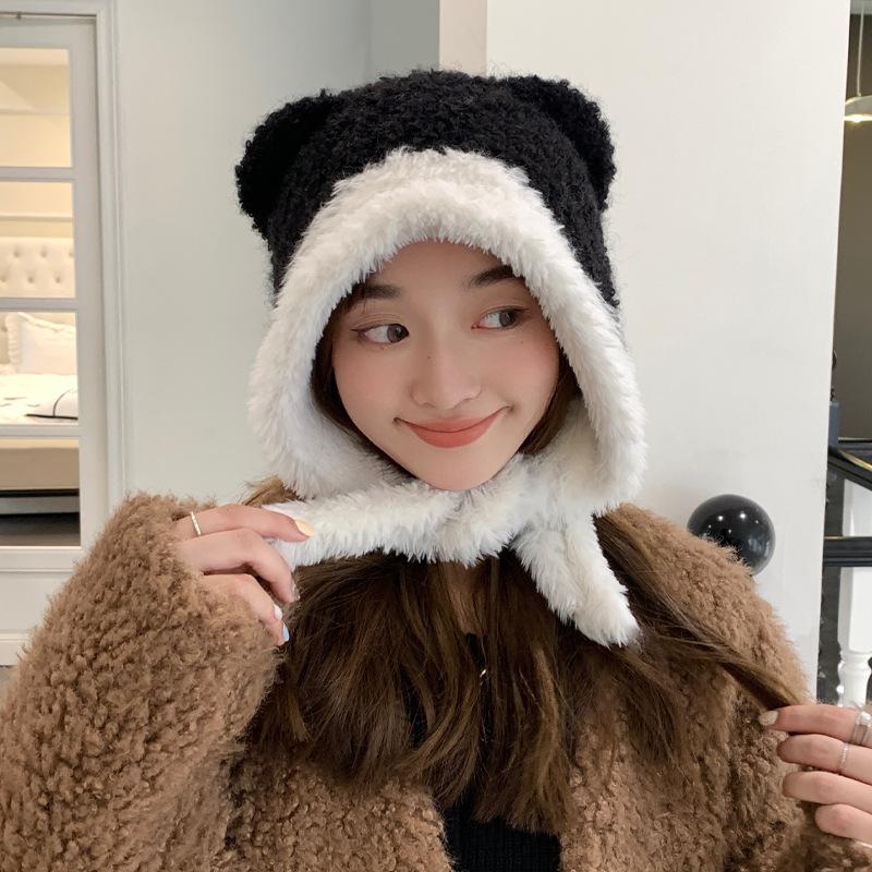 Women s Hats Sweet and Cute Little Bear Lace Up Warm and Thickened Wool Hat Showing Face Small Big Head Circumference Knitted One Size
Women s Hats Sweet and Cute Little Bear Lace Up Warm and Thickened Wool Hat Showing Face Small Big Head Circumference Knitted One Size