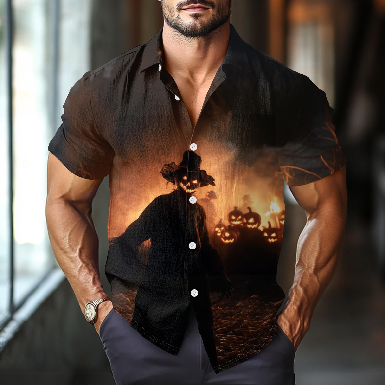 Men s Fashion Casual Loose Halloween Printed Short Sleeve Shirt L світло-коричневого кольору
Men s Fashion Casual Loose Halloween Printed Short Sleeve Shirt L світло-коричневого кольору