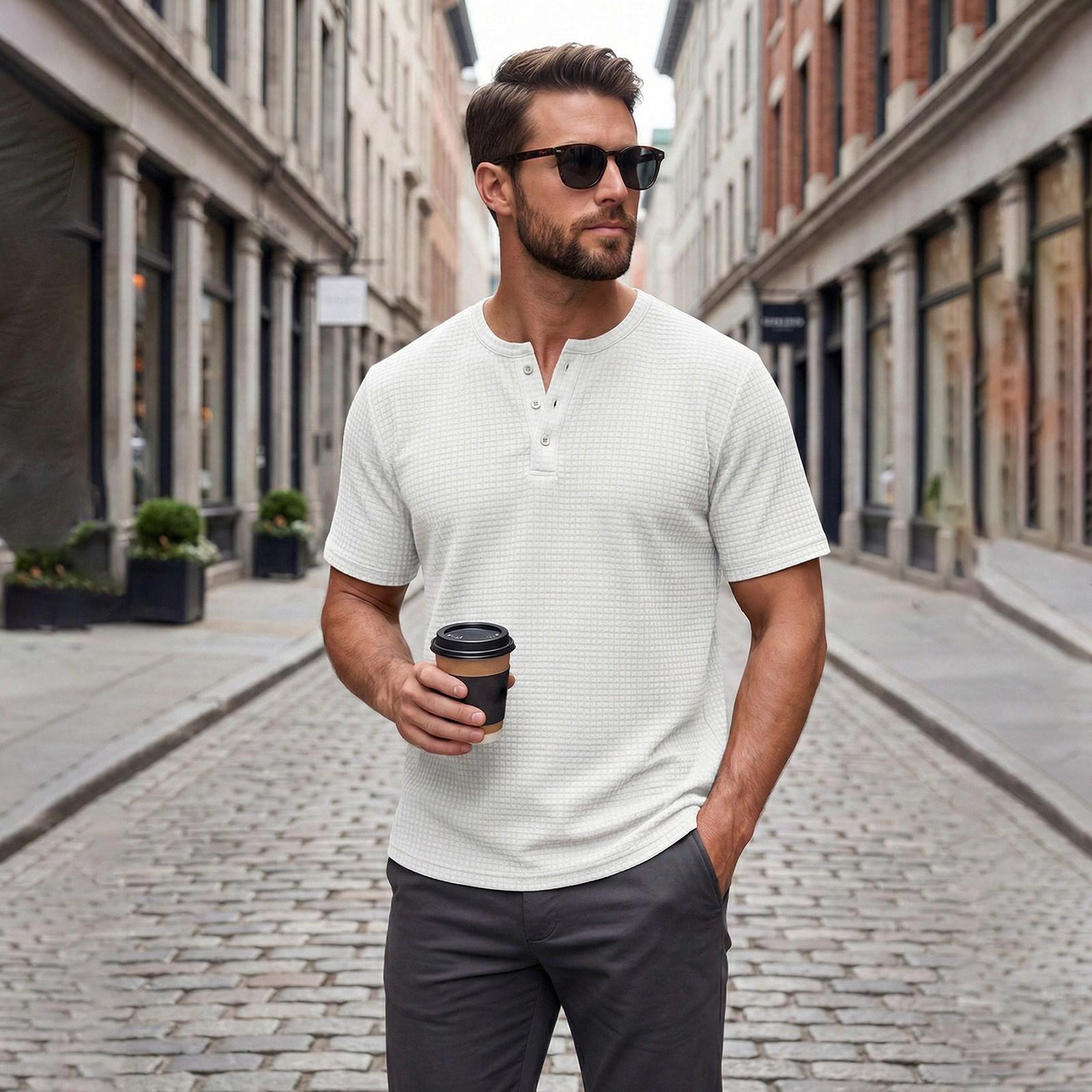 Men s Tailored Shirt With Buttons And Plain Shirt Short Sleeves XL білий
Men s Tailored Shirt With Buttons And Plain Shirt Short Sleeves XL білий