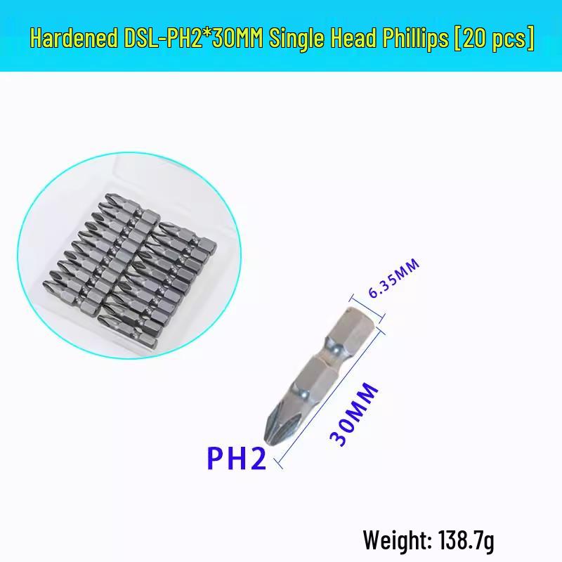 Hardened 30mm Bent Phillips Screwdriver Bits
Hardened 30mm Bent Phillips Screwdriver Bits