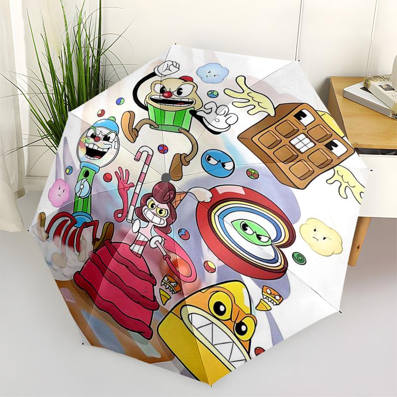 1pc Ornamented Cuphead & Friends Outdoor Umbrella - Automatic Opening/Closing, Portable 3-Fold Design with 8-Bone Iron Frame - Perfect Gift for Fans,
1pc Ornamented Cuphead & Friends Outdoor Umbrella - Automatic Opening/Closing, Portable 3-Fold Design with 8-Bone Iron Frame - Perfect Gift for Fans,