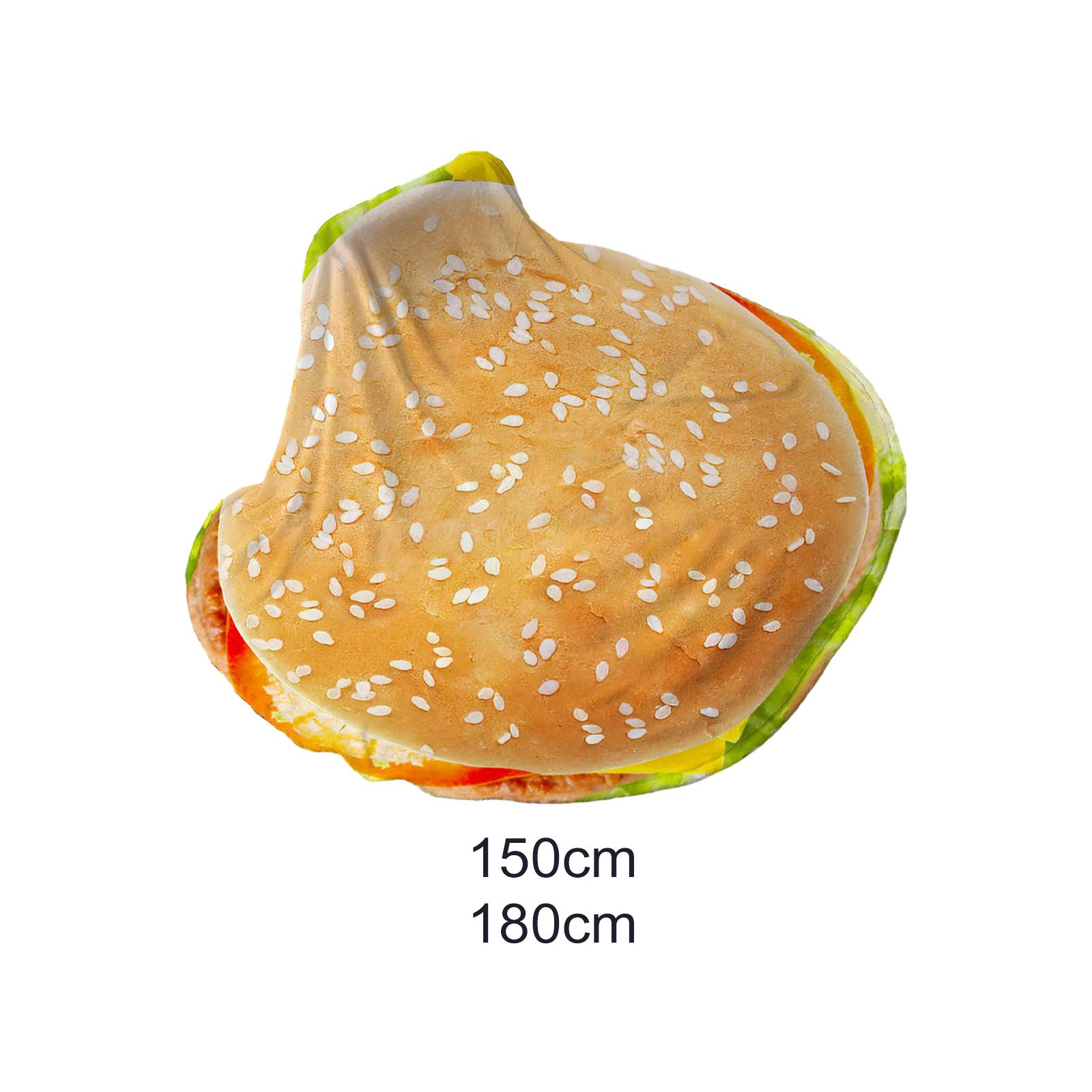 Hamburger Blanket Novelty Wrap Blanket Cozy Flannel Blanket Soft Funny Blanket for Birthday Christmas Camping Sofa Napping 150cm
Hamburger Blanket Novelty Wrap Blanket Cozy Flannel Blanket Soft Funny Blanket for Birthday Christmas Camping Sofa Napping 150cm