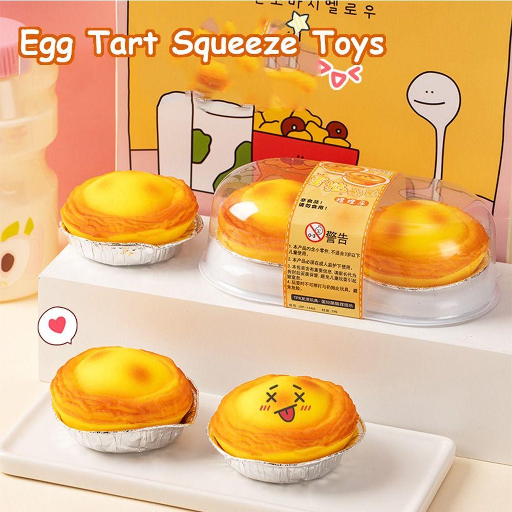 Simulation Food Egg Tart Squeeze Toys TPR Cartoon Fidget Toy Cute Pinch Decompression Toy Children 2pcs/Box
Simulation Food Egg Tart Squeeze Toys TPR Cartoon Fidget Toy Cute Pinch Decompression Toy Children 2pcs/Box