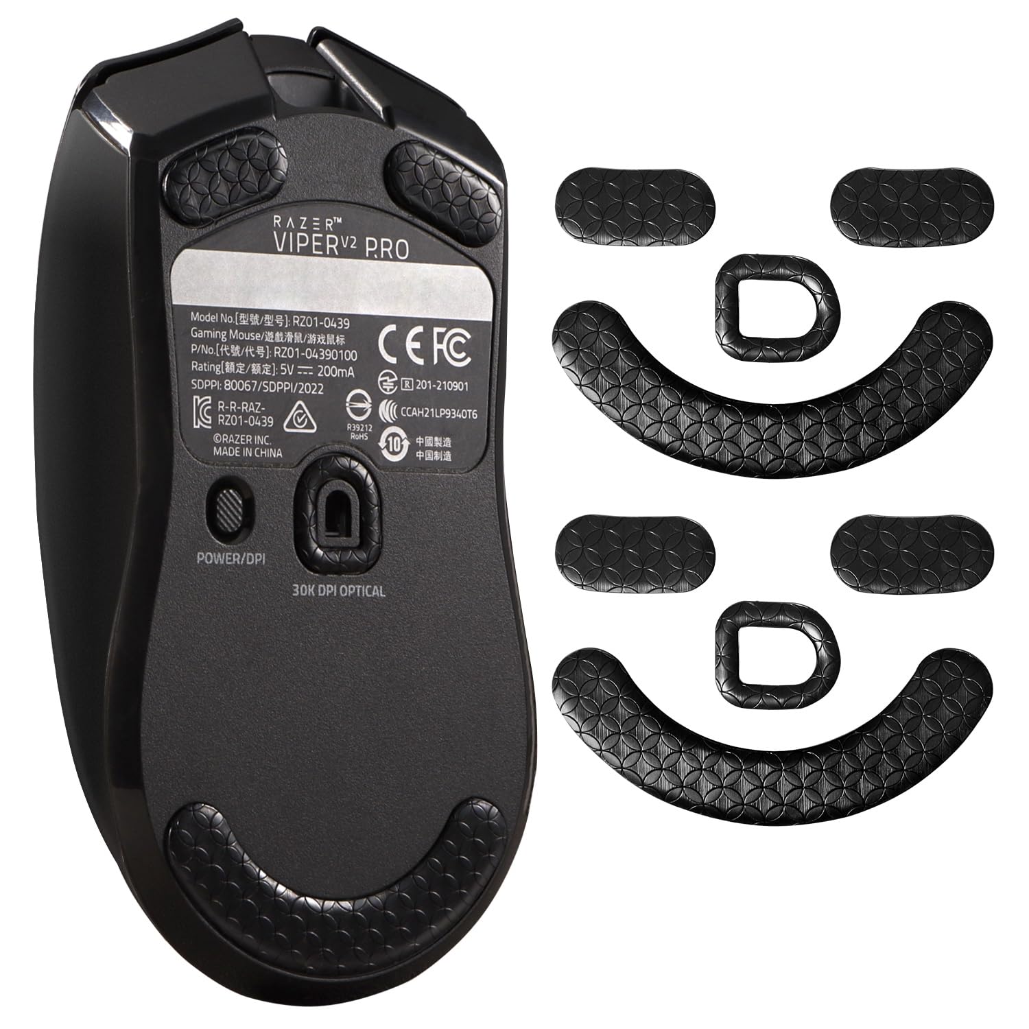 IMMOENUC Mouse sole compatible with Razer Viper V2 set of highly low special pattern for mouse leg enhanced sliding performance - Pro, 2, durable, чорний
IMMOENUC Mouse sole compatible with Razer Viper V2 set of highly low special pattern for mouse leg enhanced sliding performance - Pro, 2, durable, чорний