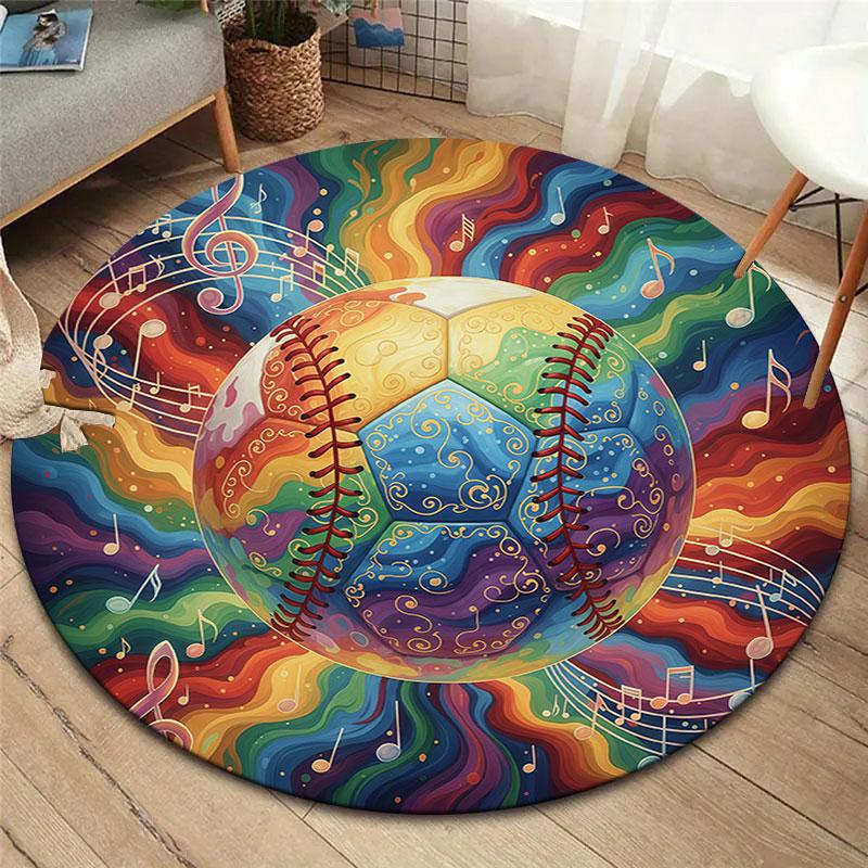 Rainbow ball, rose Round Area Rug,Carpet Rug for Living Room Bedroom Sofa Playroom Decor,Non-slip Floor Mat 80cmx80cm
Rainbow ball, rose Round Area Rug,Carpet Rug for Living Room Bedroom Sofa Playroom Decor,Non-slip Floor Mat 80cmx80cm