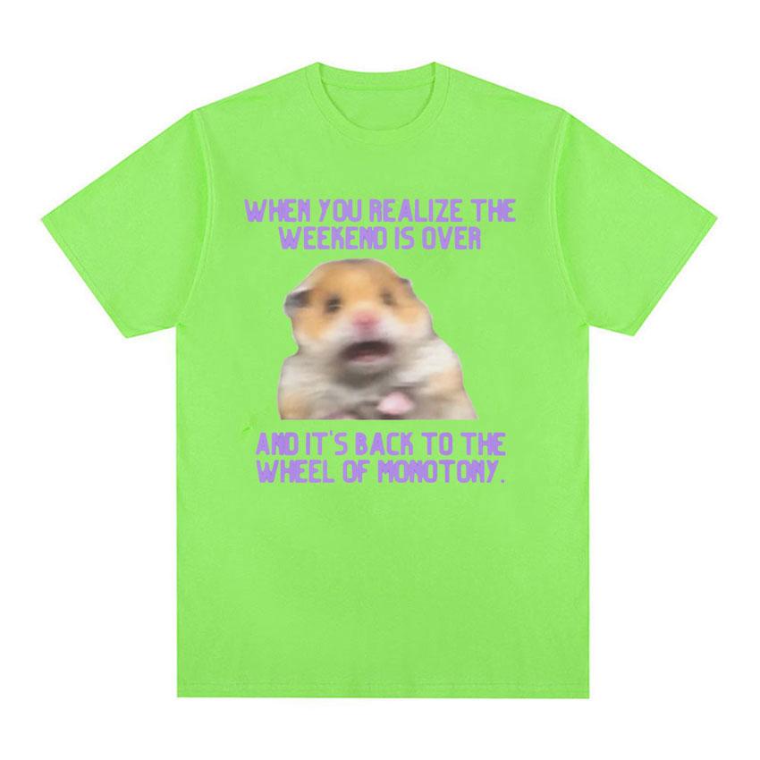 Funny Scared Hamster Meme T Shirt Men s Women Vintage Fashion Short Sleeve T-Shirts Summer Casual 100% Cotton Oversized T-shirt
Funny Scared Hamster Meme T Shirt Men s Women Vintage Fashion Short Sleeve T-Shirts Summer Casual 100% Cotton Oversized T-shirt