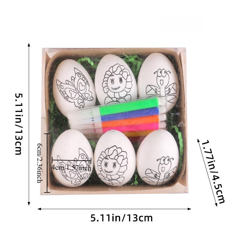 Hand Painted Easter Eggs DIY Cartoon Bunny Egg Kids Handmade Easter Craft Gift Decor Ornament Party
Hand Painted Easter Eggs DIY Cartoon Bunny Egg Kids Handmade Easter Craft Gift Decor Ornament Party