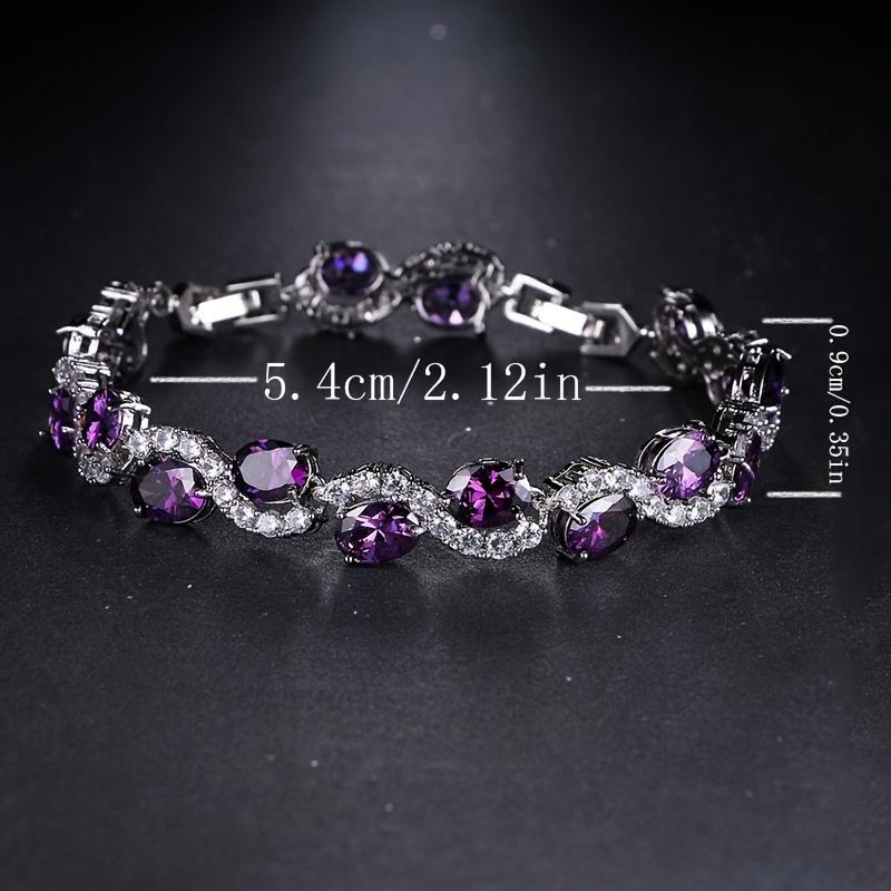 1 шт. Елегантний та сліпучий фіолетовий овальний браслет, який підходить для повсякденного носіння та банкетів, а також як святковий подарунок для друзів
1 шт. Елегантний та сліпучий фіолетовий овальний браслет, який підходить для повсякденного носіння та банкетів, а також як святковий подарунок для друзів