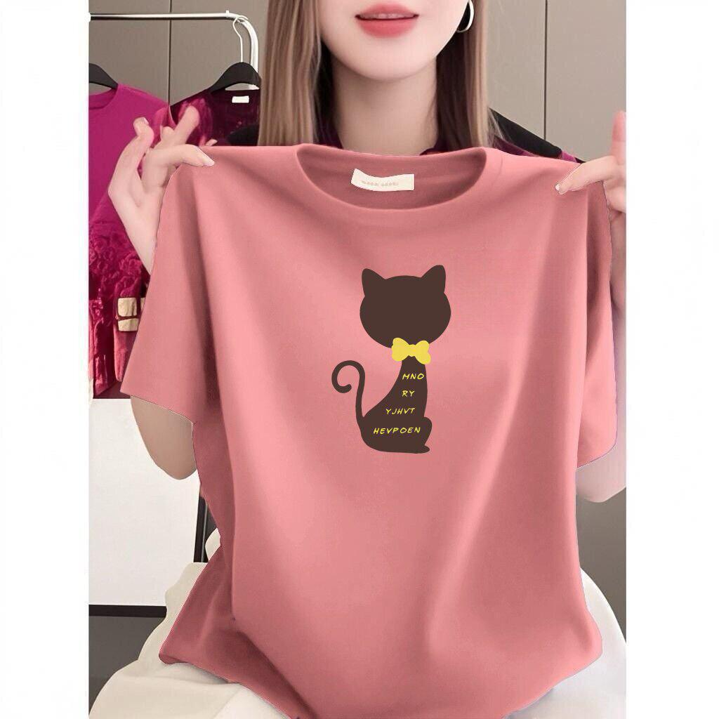 Popular Wine Red Cat Print Women s Loose Short-Sleeve T-Shirt, Age-Reducing Mom Style Summer Top 3XL
Popular Wine Red Cat Print Women s Loose Short-Sleeve T-Shirt, Age-Reducing Mom Style Summer Top 3XL