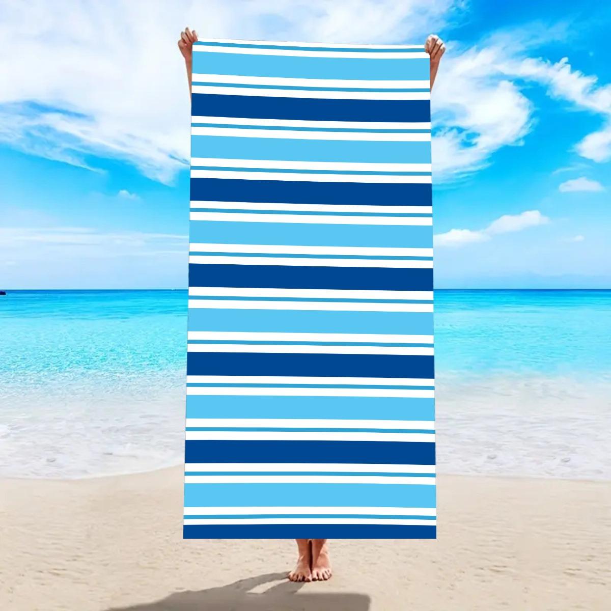Yellow Blue Striped Beach Towel Classic Horizontal Stripe Print Quick Dry Sand Free Lightweight Towel for Beach Pool Travel W40*H60(CM)
Yellow Blue Striped Beach Towel Classic Horizontal Stripe Print Quick Dry Sand Free Lightweight Towel for Beach Pool Travel W40*H60(CM)
