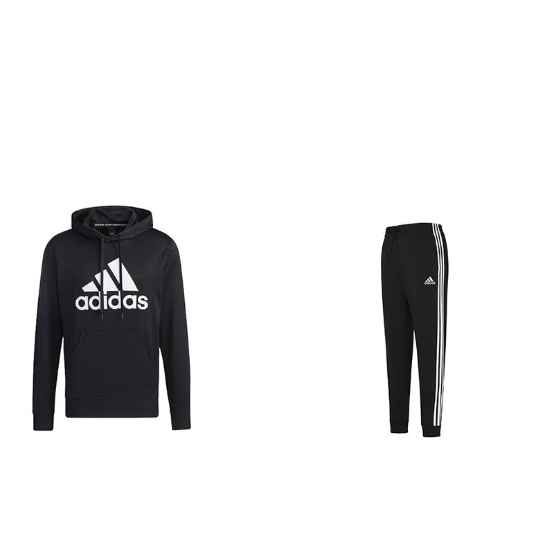 Adidas Винтажный логотип с капюшоном и длинными рукавами, удобные брюки со средней талией и завязками, повседневный спортивный комплект, комплекты унисекс, черный цвет GN0827+GK8831 S
Adidas Винтажный логотип с капюшоном и длинными рукавами, удобные брюки со средней талией и завязками, повседневный спортивный комплект, комплекты унисекс, черный цвет GN0827+GK8831 S