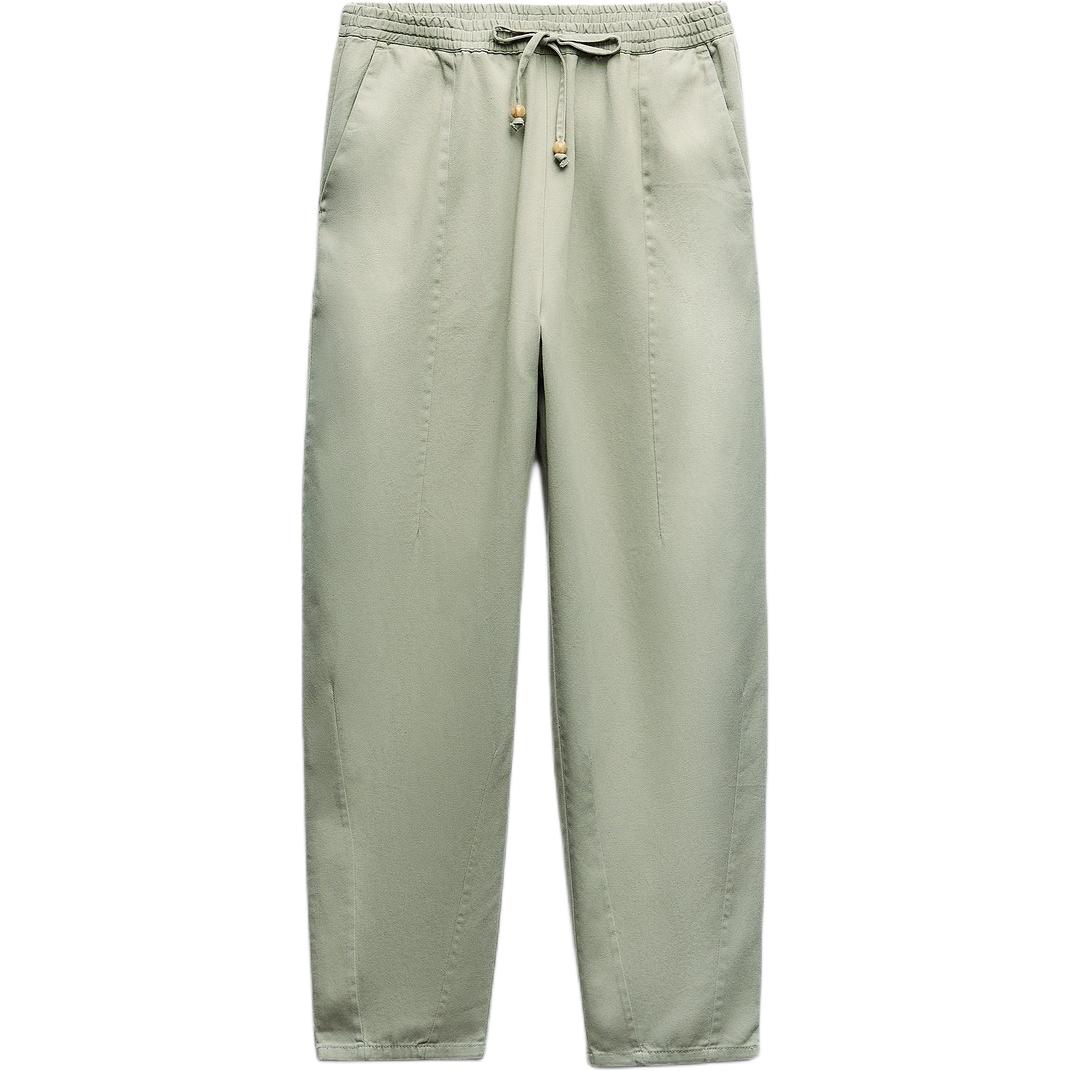 Zara Solid Color Elastic Waist High Waist Straight Leg Casual Pants Women bottoms Light-Khaki 2463506-506 XS
Zara Solid Color Elastic Waist High Waist Straight Leg Casual Pants Women bottoms Light-Khaki 2463506-506 XS