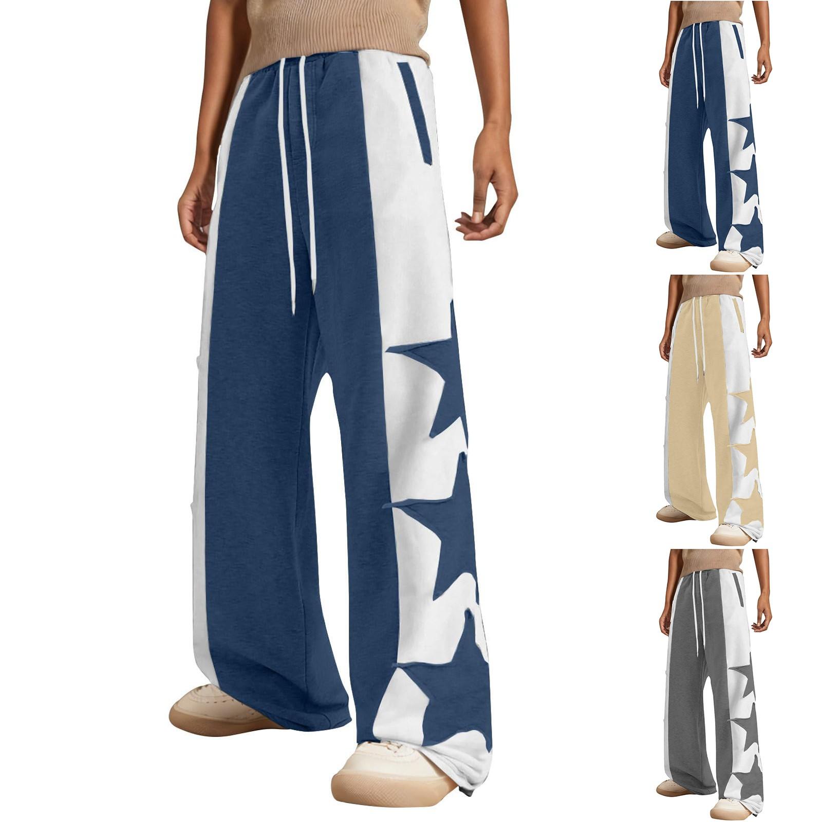 Sweatpant for Women Fall Star Print High Waisted Drawstring Straight Wide Leg Pants Casual Loose Active Trousers L чёрный
Sweatpant for Women Fall Star Print High Waisted Drawstring Straight Wide Leg Pants Casual Loose Active Trousers L чёрный