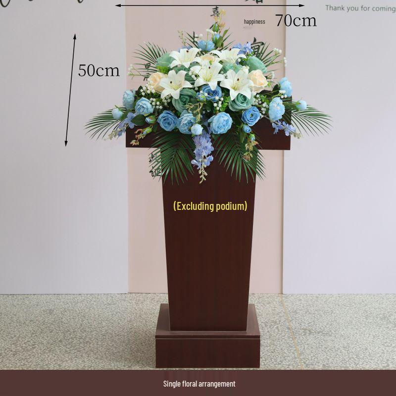 Elegant Conference Lectern Floral Arrangement - Artificial Flowers for Banquets and Speeches
Elegant Conference Lectern Floral Arrangement - Artificial Flowers for Banquets and Speeches