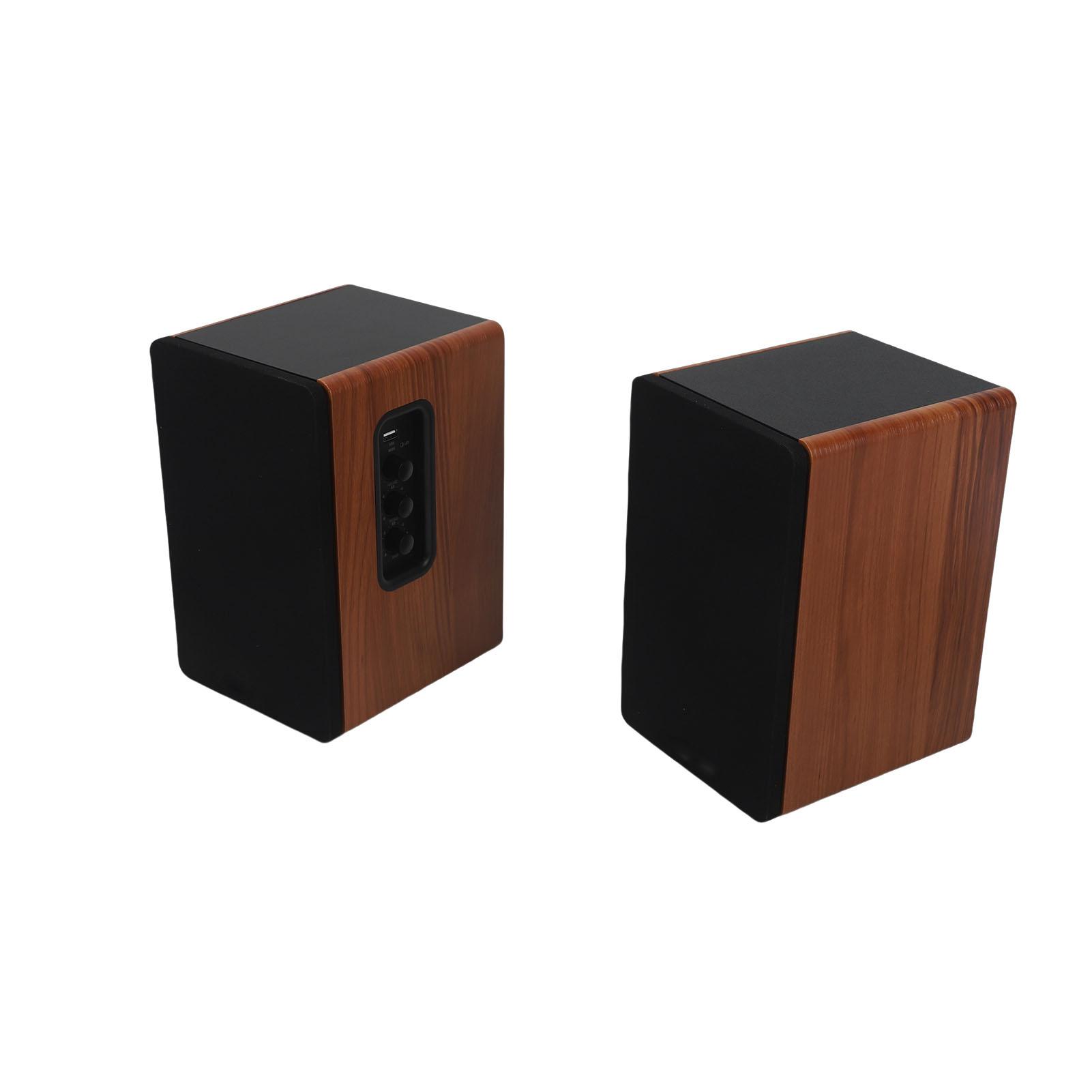 1 Pair Bluetooth Bookshelf Speakers with Composite Video Interface 4in Woofer for Record Player Computer Desktop
1 Pair Bluetooth Bookshelf Speakers with Composite Video Interface 4in Woofer for Record Player Computer Desktop