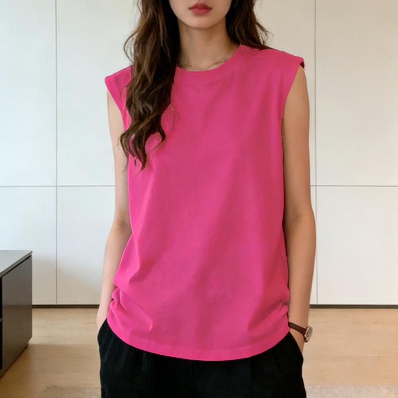 Woman Loose Sleeveless Tank Top Summer Casual Vest Basic Daily T-shirt Sweet Style Stretchy Soft Lady Wear XXL рожевий
Woman Loose Sleeveless Tank Top Summer Casual Vest Basic Daily T-shirt Sweet Style Stretchy Soft Lady Wear XXL рожевий