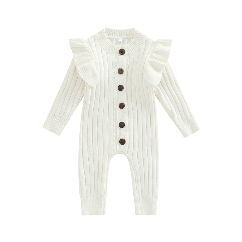 Baby Girl’s Knitted Long Sleeve Jumpsuit Solid Color Round Neck Button Long Romper 70 белый
Baby Girl’s Knitted Long Sleeve Jumpsuit Solid Color Round Neck Button Long Romper 70 белый