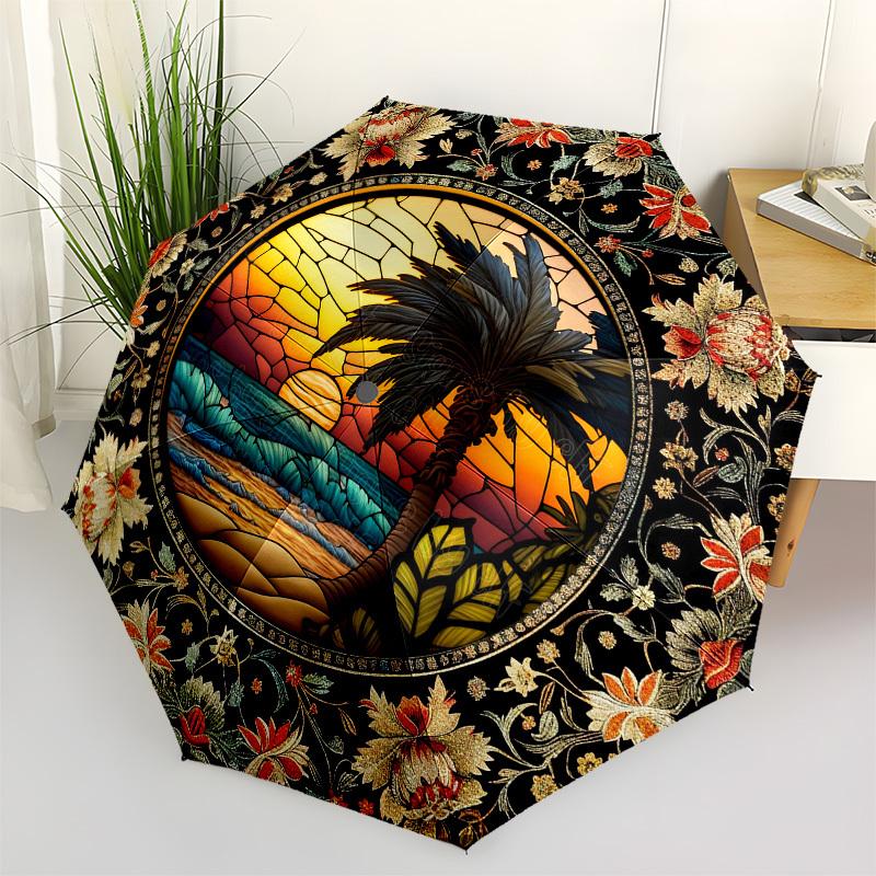 Color Retro, Tropical SunsetThemed Automatic Opening and Closing Umbrella - 8 Ribs, Suitable for Leisure and Going Out, Outdoor Accessory, G
Color Retro, Tropical SunsetThemed Automatic Opening and Closing Umbrella - 8 Ribs, Suitable for Leisure and Going Out, Outdoor Accessory, G