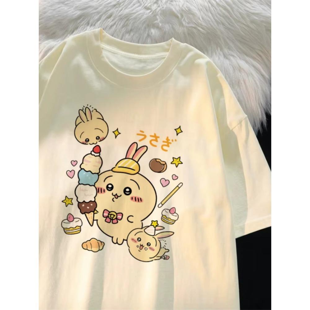 Chikawa Usagi Japan Cute Cartoon Womens and Unisexs TShirt ShortSleeve Tshirt Summer ONeck Oversize Clothes Breathable S
Chikawa Usagi Japan Cute Cartoon Womens and Unisexs TShirt ShortSleeve Tshirt Summer ONeck Oversize Clothes Breathable S