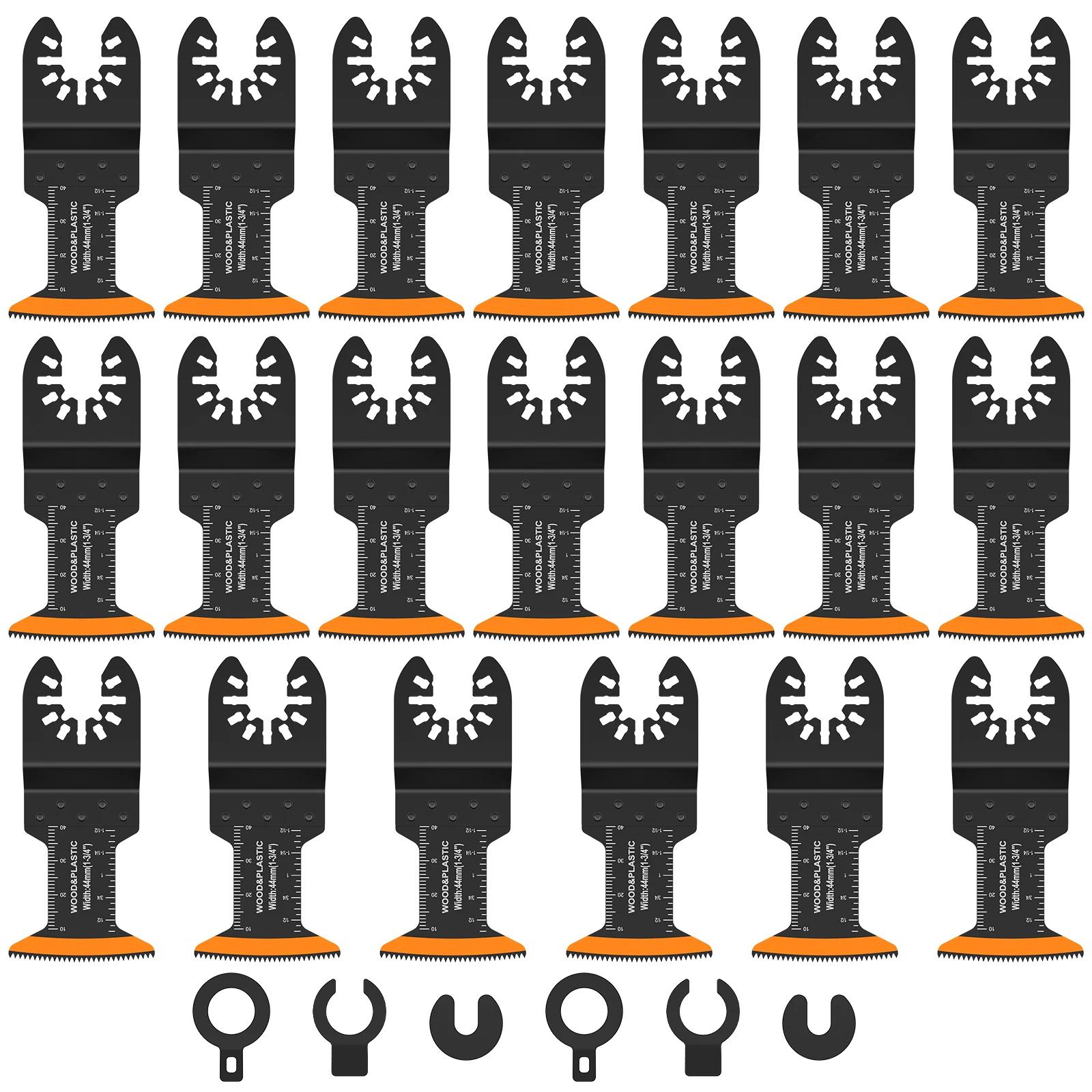 20Pcs High Carbon Steel Oscillating Saw Blades High Strength Quick Release Saw Blades Incisive Multi Tool Blade Kit
20Pcs High Carbon Steel Oscillating Saw Blades High Strength Quick Release Saw Blades Incisive Multi Tool Blade Kit