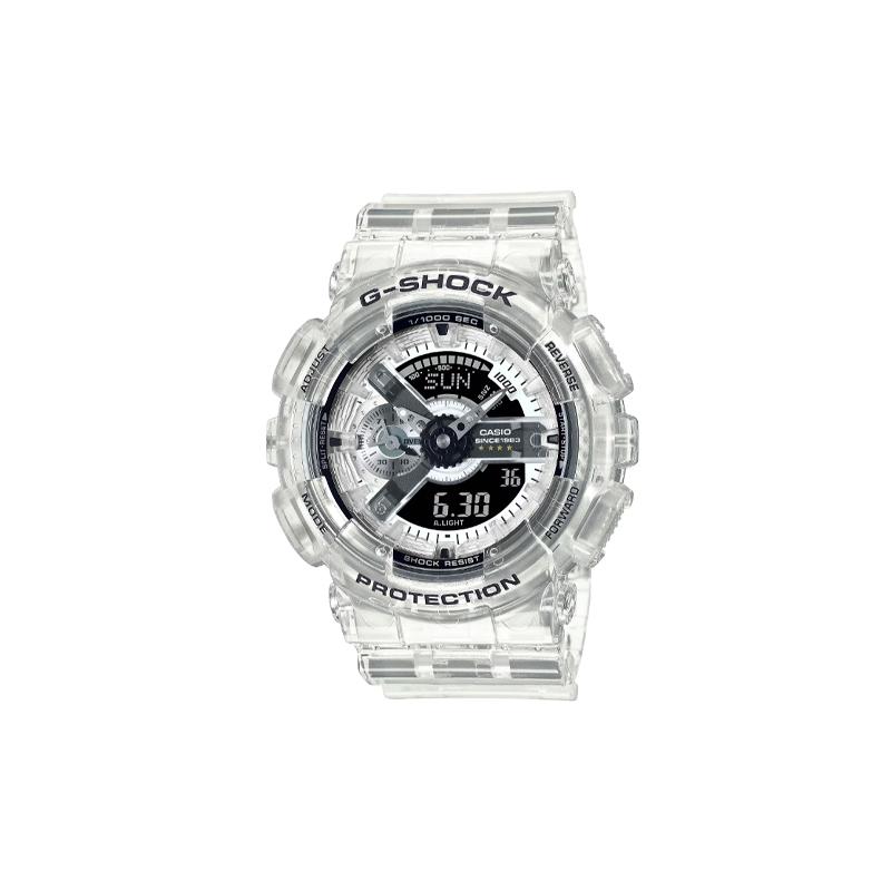 Casio LCD/Pointer Dual Display Series G-SHOCK Series 40th Anniversary CLEAR REMIX 200m Waterproof Quartz Movement Resin Strap Japanese GA-114RX-7AJR белый
Casio LCD/Pointer Dual Display Series G-SHOCK Series 40th Anniversary CLEAR REMIX 200m Waterproof Quartz Movement Resin Strap Japanese GA-114RX-7AJR белый