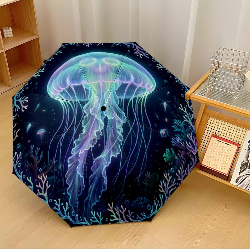 Glowing Jellyfish Pattern Printed umbrella windproof folding umbrella portable sun and rain umbrella suitable for gifting
Glowing Jellyfish Pattern Printed umbrella windproof folding umbrella portable sun and rain umbrella suitable for gifting