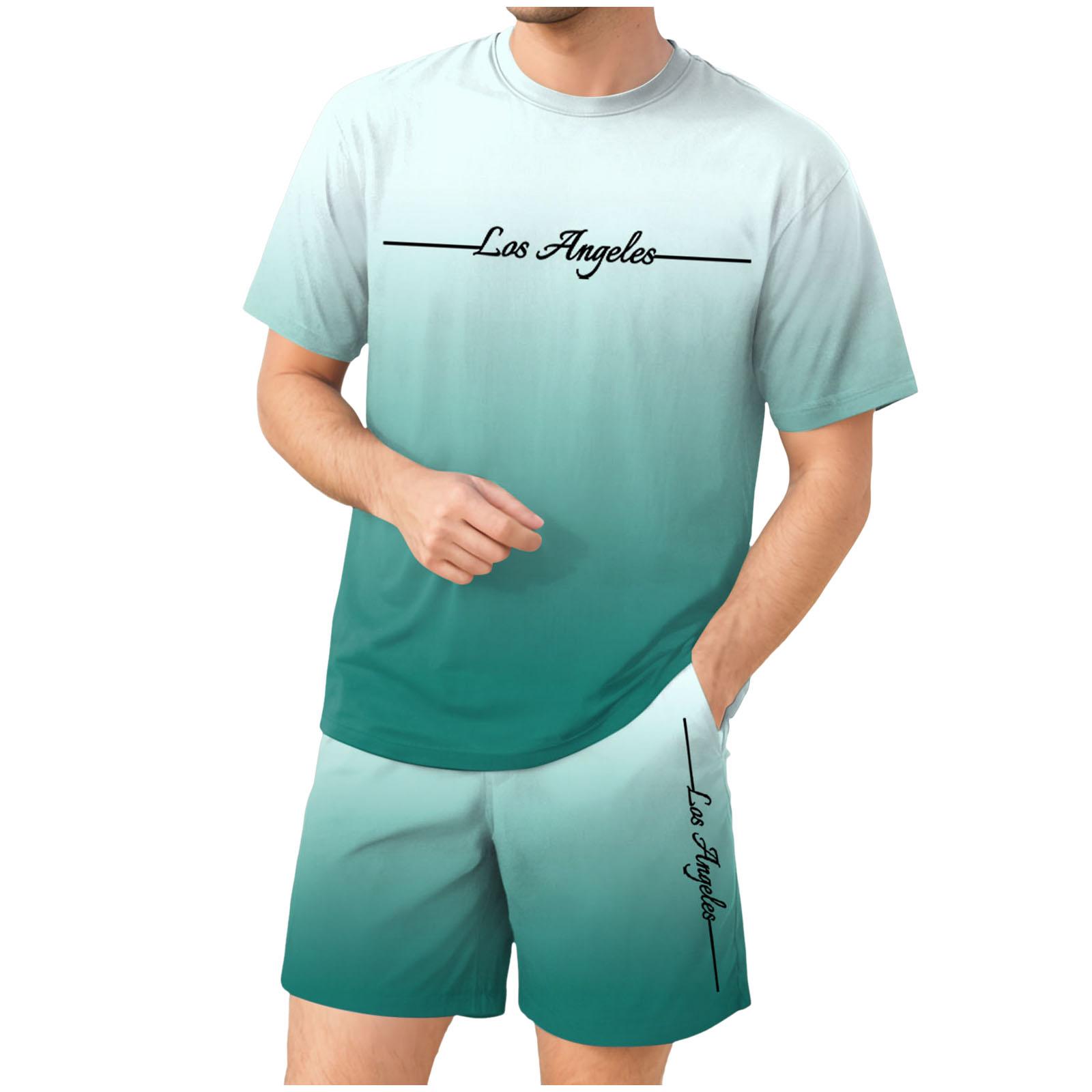 Men s Loose Plus Size Comfortable Summer Sports Leisure Striped Print Comfortable Soft Breathable Short Sleeved Two-piece Set 6XL зелений
Men s Loose Plus Size Comfortable Summer Sports Leisure Striped Print Comfortable Soft Breathable Short Sleeved Two-piece Set 6XL зелений