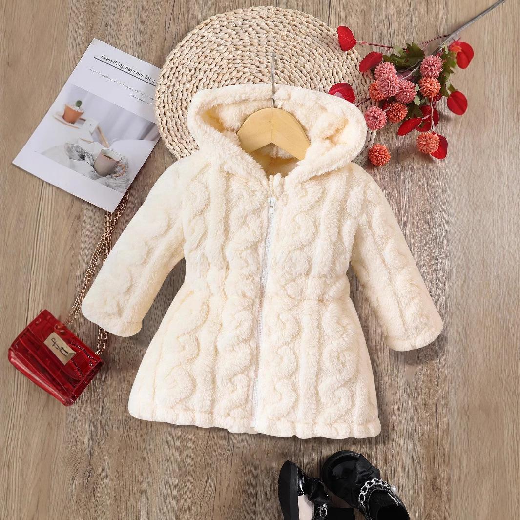 Baby Girl Plush Hooded Jacket - Solid Color, Warm, Spring Style 12-18 Months бежевый
Baby Girl Plush Hooded Jacket - Solid Color, Warm, Spring Style 12-18 Months бежевый