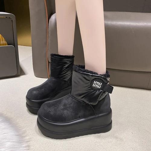 Модные женские зимние ботинки на толстой подошве 8 см, увеличенная высота, бархатные теплые ботинки для хлеба, новые зимние туфли на платформе из хлопка 39 чёрный
Модные женские зимние ботинки на толстой подошве 8 см, увеличенная высота, бархатные теплые ботинки для хлеба, новые зимние туфли на платформе из хлопка 39 чёрный
