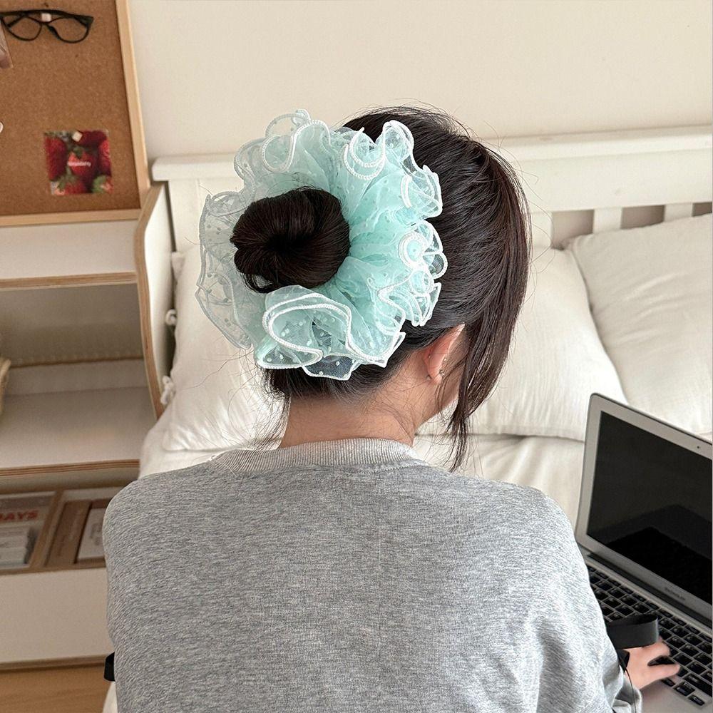 Lace Pleated Scrunchies Summer Dot Hair Ropes Korean Organza Scrunchies Girls зелёный
Lace Pleated Scrunchies Summer Dot Hair Ropes Korean Organza Scrunchies Girls зелёный