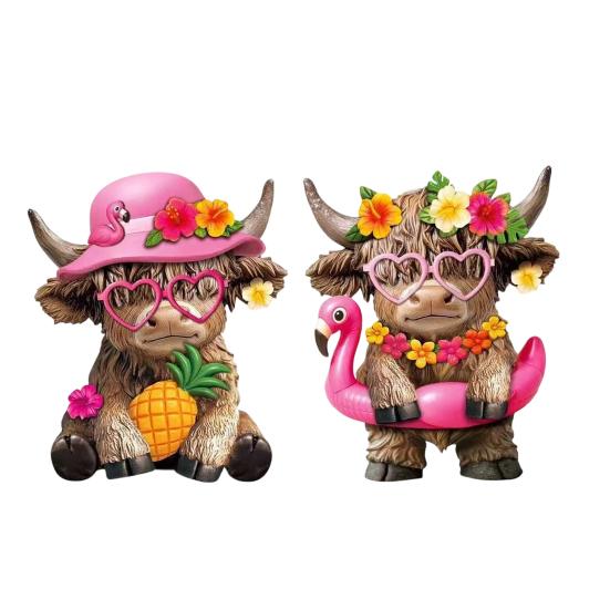 Wooden Highland Cow Figurine Honey Bee/Coastal/Patriotic Scottish Statue for Home Garden Kitchen Office Tiered Tray Table Decor Gifts for Calf Lovers R
Wooden Highland Cow Figurine Honey Bee/Coastal/Patriotic Scottish Statue for Home Garden Kitchen Office Tiered Tray Table Decor Gifts for Calf Lovers R