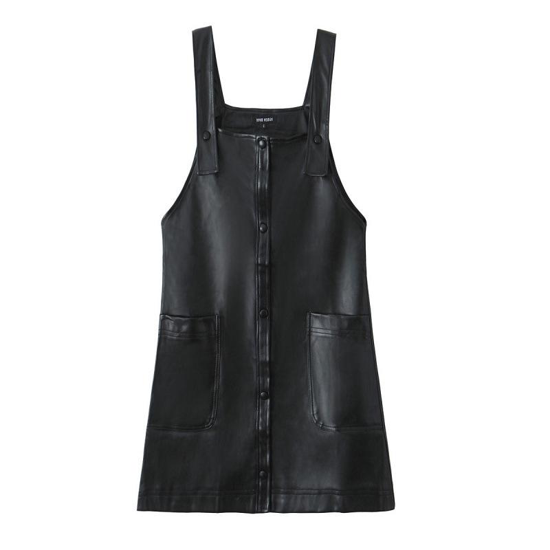 Autumn Women s Faux Leather Suspender Dress - European & American Style with Pocket Detail Large чёрный
Autumn Women s Faux Leather Suspender Dress - European & American Style with Pocket Detail Large чёрный