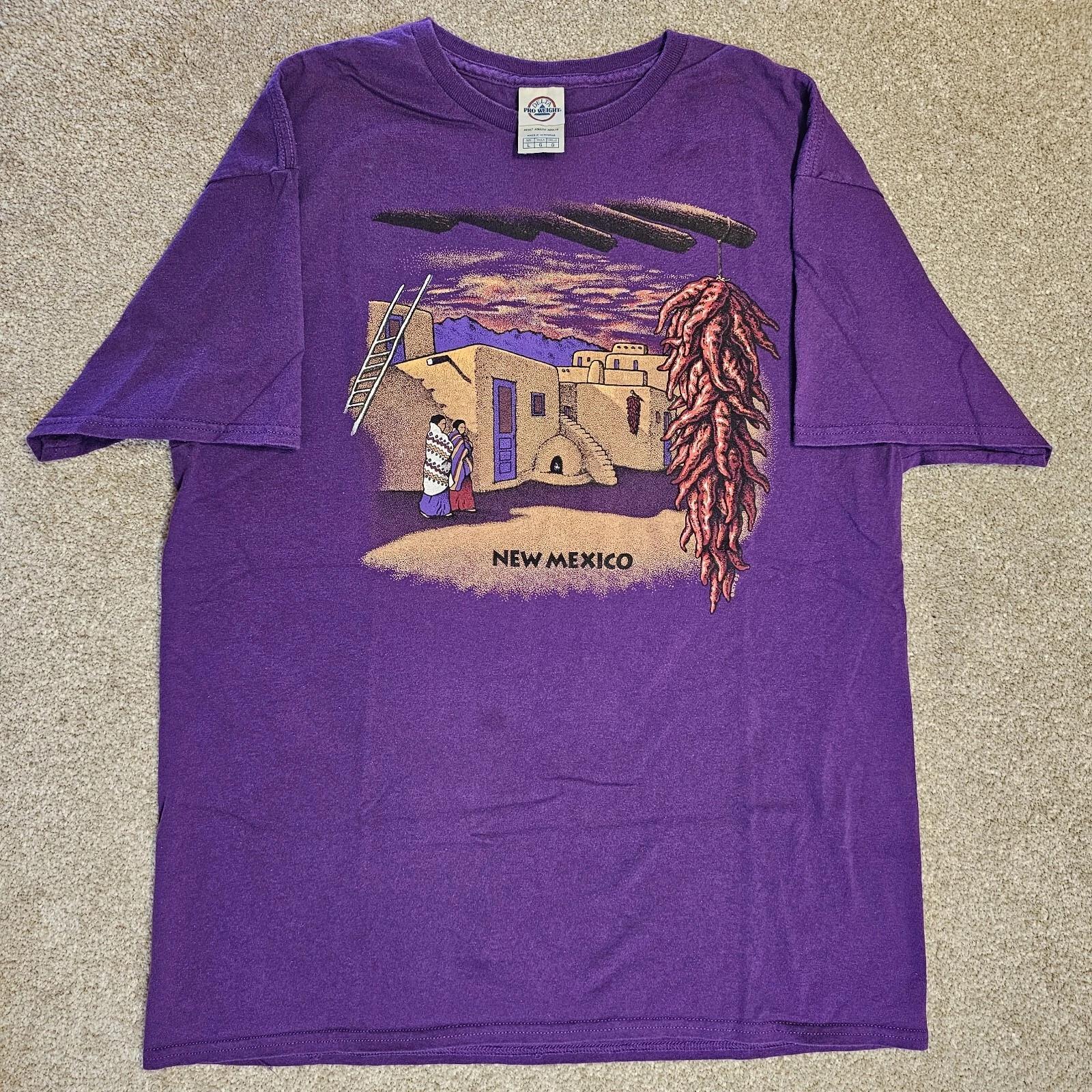 Vintage Y2k New Mexico Village T-shirt Mens L Purple Chilli Pepper Art Tourist S
Vintage Y2k New Mexico Village T-shirt Mens L Purple Chilli Pepper Art Tourist S
