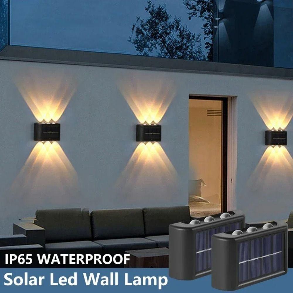 Solar Powered Solar Wall Lights Up And Down Luminous Lighting Garden Yard Decoration 6LED Warm
Solar Powered Solar Wall Lights Up And Down Luminous Lighting Garden Yard Decoration 6LED Warm