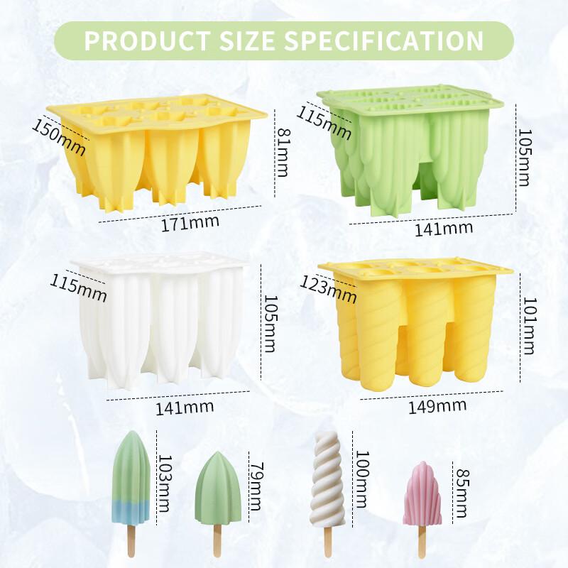 Spiral Silicone Popsicle Mold with Lid
Spiral Silicone Popsicle Mold with Lid