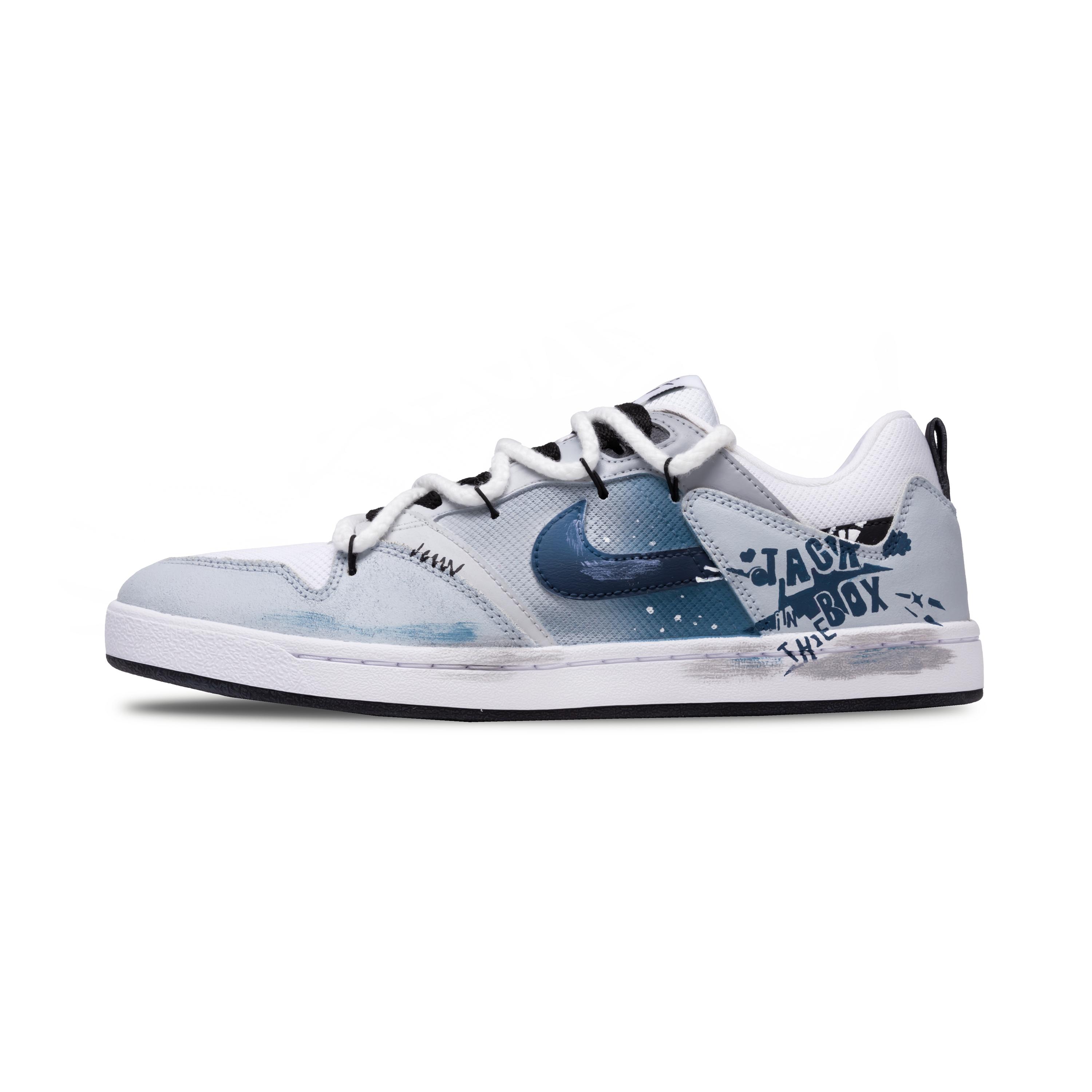 Nike SB Alleyoop Skateboard Shoes Men s Low Top White/Blue/Black CJ0882-100(Team422-) 40
Nike SB Alleyoop Skateboard Shoes Men s Low Top White/Blue/Black CJ0882-100(Team422-) 40