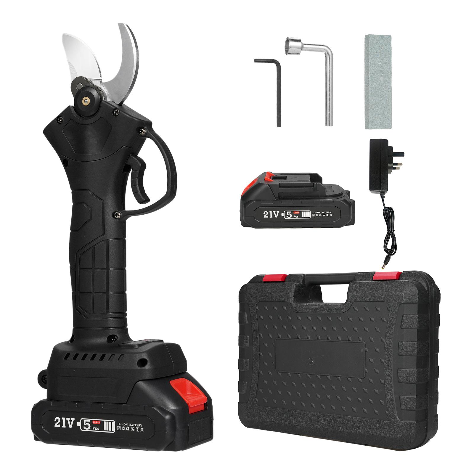 Портативные ручные аккумуляторные электрические секаторы 21 В с футляром для переноски, перезаряжаемый литиевый аккумулятор 2000 мАч UK Plug & 2 Battery
Портативные ручные аккумуляторные электрические секаторы 21 В с футляром для переноски, перезаряжаемый литиевый аккумулятор 2000 мАч UK Plug & 2 Battery