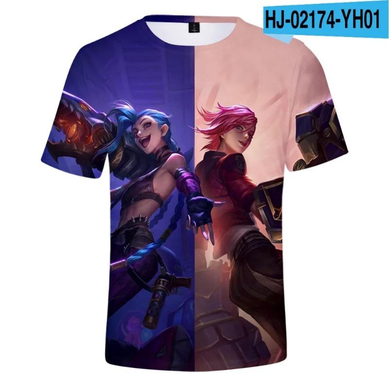 Літні смішні Arcane Jinx 3D-принт Чоловічі повсякденні футболки з короткими рукавами Універсальні вуличні топи Чоловічі футболки S
Літні смішні Arcane Jinx 3D-принт Чоловічі повсякденні футболки з короткими рукавами Універсальні вуличні топи Чоловічі футболки S