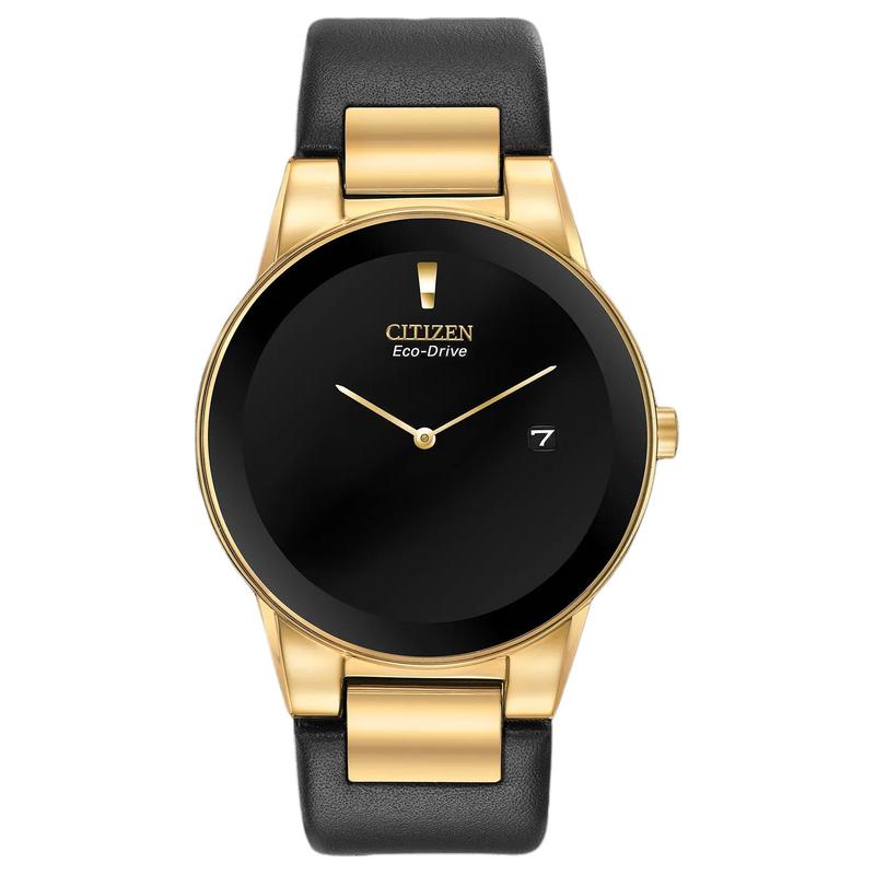 CITIZEN Splash-proof Solar Quartz Leather Strap Men s Watch Black Dial AU1062-05E чорний
CITIZEN Splash-proof Solar Quartz Leather Strap Men s Watch Black Dial AU1062-05E чорний