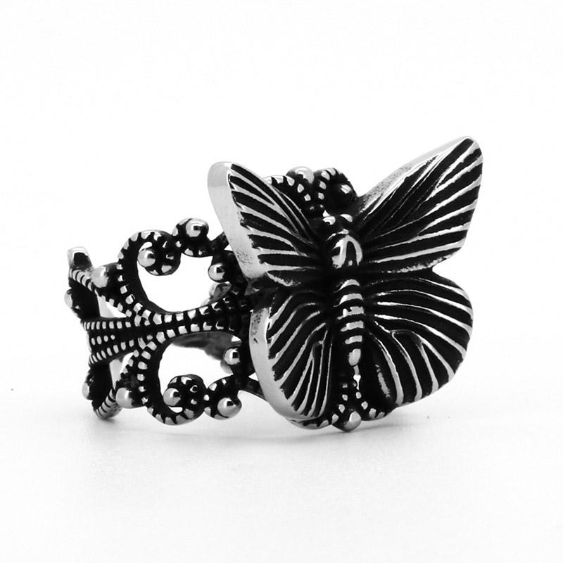 BEIER 2023 New Style Stainless Steel Skull Moth Ring Acherontia Lachesis Ring Punk Biker Women s Ring Girl Jewelry Party Gift 6
BEIER 2023 New Style Stainless Steel Skull Moth Ring Acherontia Lachesis Ring Punk Biker Women s Ring Girl Jewelry Party Gift 6