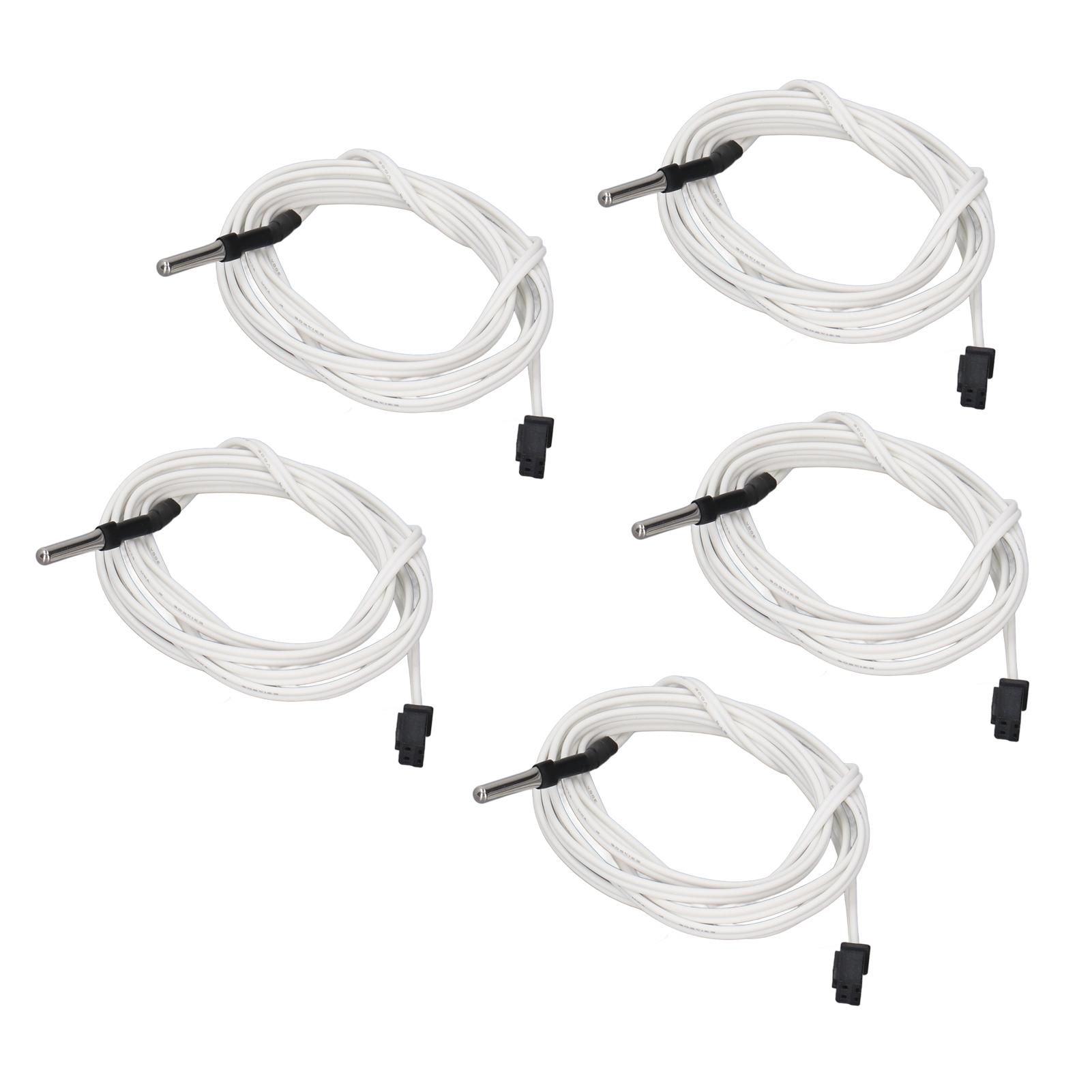 5 Pcs Thermistor Wire High Temperature Resistant Stainless Steel 100K Thermistor Temp Sensor
5 Pcs Thermistor Wire High Temperature Resistant Stainless Steel 100K Thermistor Temp Sensor