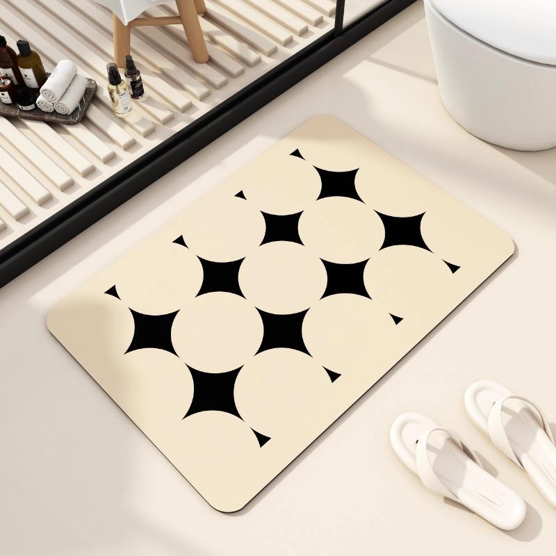 French bathroom door floor mat, diatom mud absorbent mat, bathroom non-slip mat new washbasin carpet mat 40x60cm15.7x23.6in
French bathroom door floor mat, diatom mud absorbent mat, bathroom non-slip mat new washbasin carpet mat 40x60cm15.7x23.6in