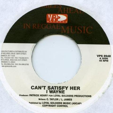 7inch Record I WAYNE Cant Satisfy Her VPS8948 VP US 2004 US Reggae Ska Dub
7inch Record I WAYNE Cant Satisfy Her VPS8948 VP US 2004 US Reggae Ska Dub