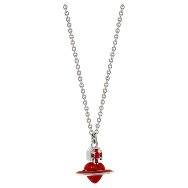 Vivienne Westwood Fabianna Saturn Retro Fire Red 3D Heart Necklace Unisex necklace Silver 630203HR-02P420 Box+Shopping Bag
Vivienne Westwood Fabianna Saturn Retro Fire Red 3D Heart Necklace Unisex necklace Silver 630203HR-02P420 Box+Shopping Bag